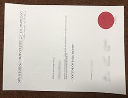 Swinburne University of Technology diploma certificate