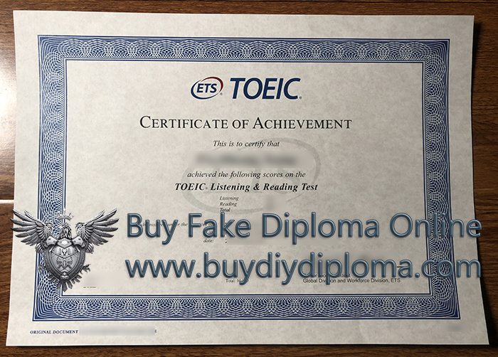 TOEIC Certificate