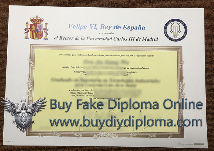 Universidad Carlos III de Madrid diploma, Buy a UC3M degree