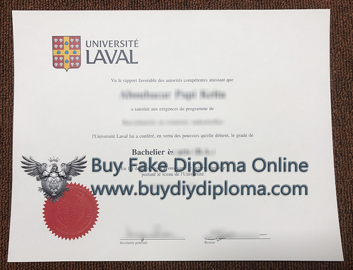 Université Laval degree certificate