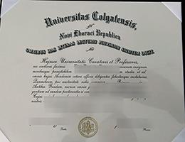 Colgate University diploma