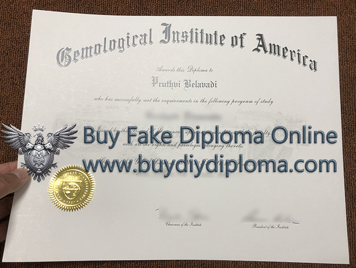 Gemological Institute of America diploma