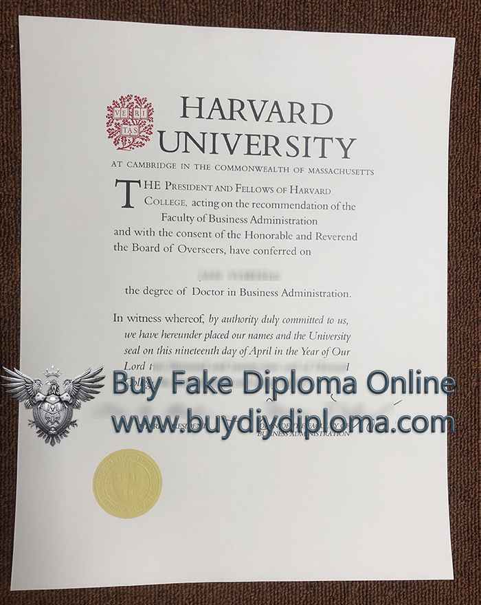 Harvard diploma