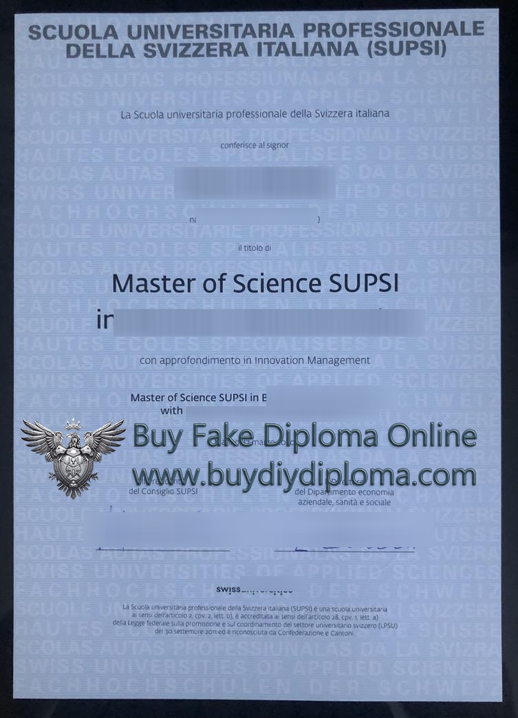 SUPSI diploma