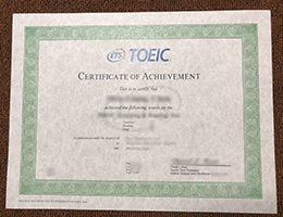 TOEIC Certificate