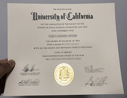 UC Merced diploma certificate