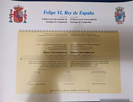 Universidad de Santiago de Compostela diploma certificate