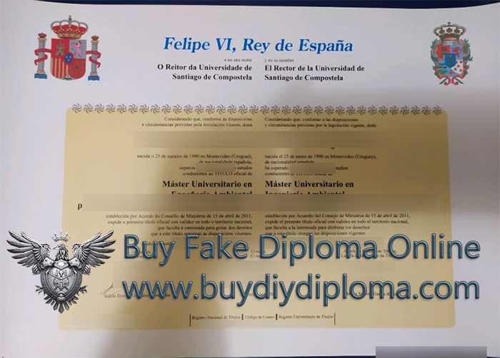 Universidad de Santiago de Compostela diploma