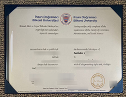 Bilkent University diploma certificate