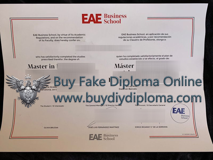 EAE Business School diploma