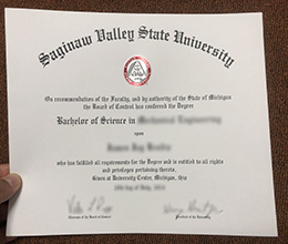 SVSU diploma certificate