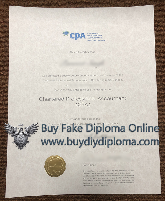 CPA Canada certificate CPA Canada certificate
