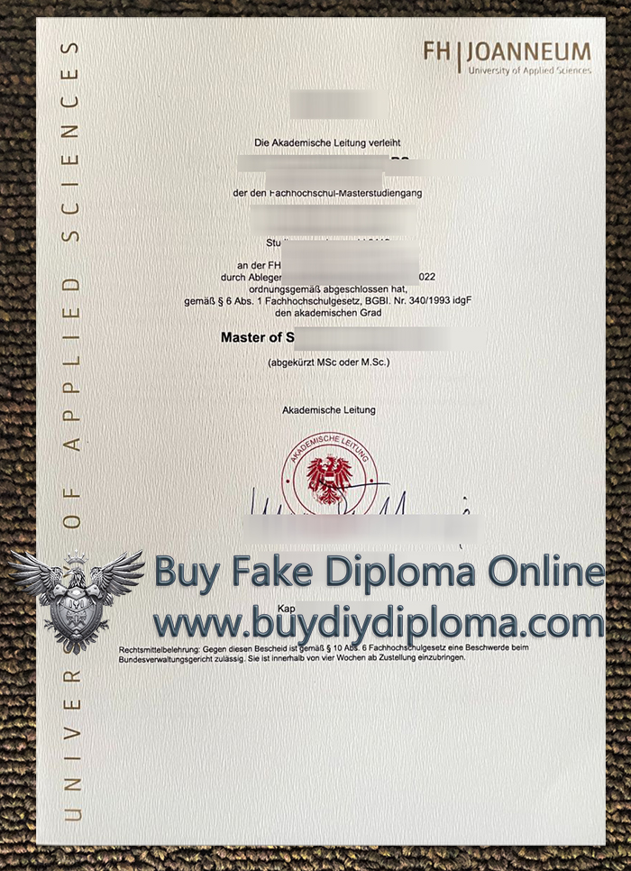 FH Joanneum degree FH Joanneum degree