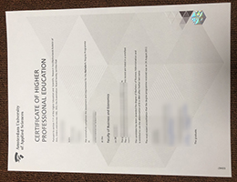 Amsterdam University of Applied Sciences Certificate of Higher Professional Education
