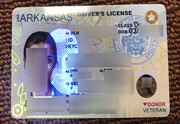 Arkansas driver’s license, ID