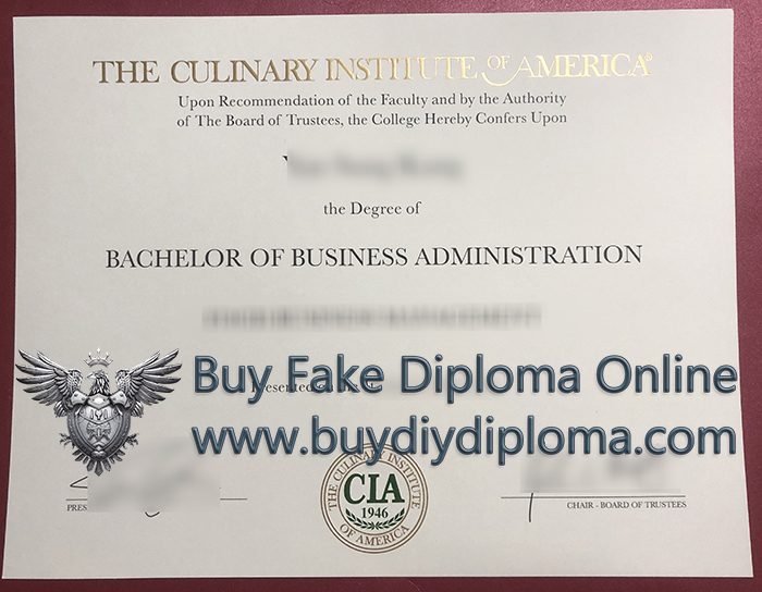 Culinary Institute of America (CIA) diploma