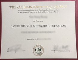 Culinary Institute of American diploma