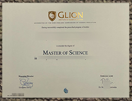 Glion Institute of Higher Education degree sample