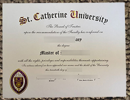 St. Catherine University diploma certificate