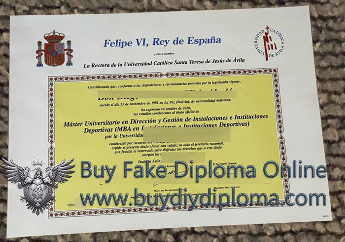Universidad Católica de Ávila Diploma
