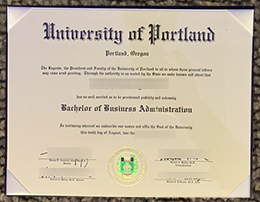 University Of Portland degree sample