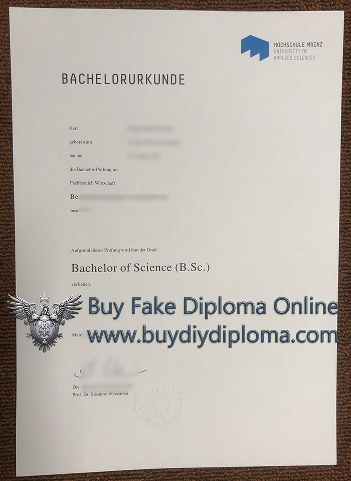 Hochschule Mainz Urkunde Hochschule Mainz Urkunde