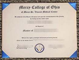 Mercy College Of Ohio Diploma Certificate