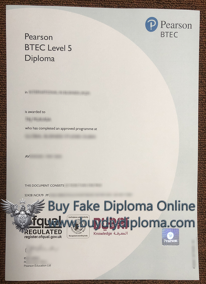 Pearson BTEC Level 5 Diploma Pearson BTEC Level 5 Diploma