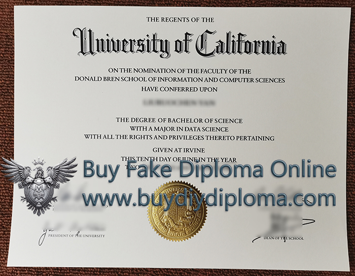 University of California, Irvine diploma