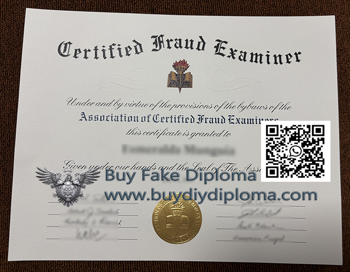 ACFE certificate, CFE certificate
