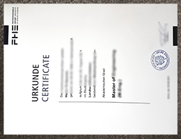 Fachhochschule Erfurt Urkunde sample