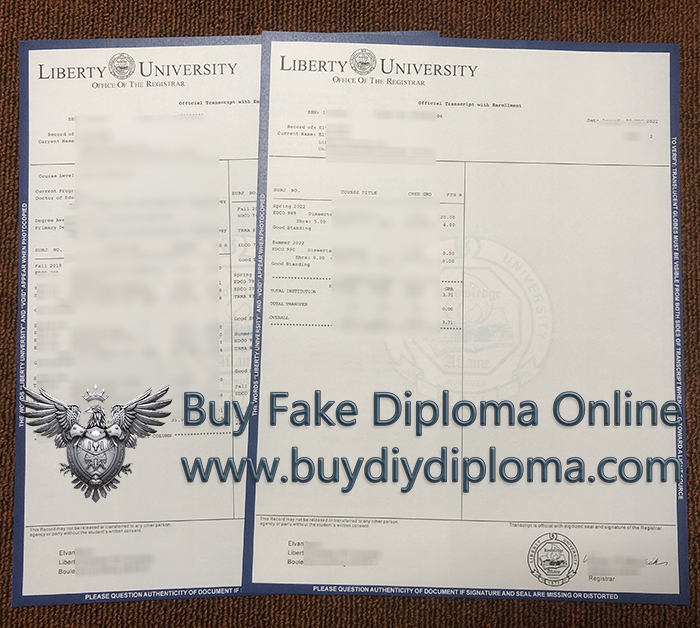 Liberty University transcript Liberty University transcript