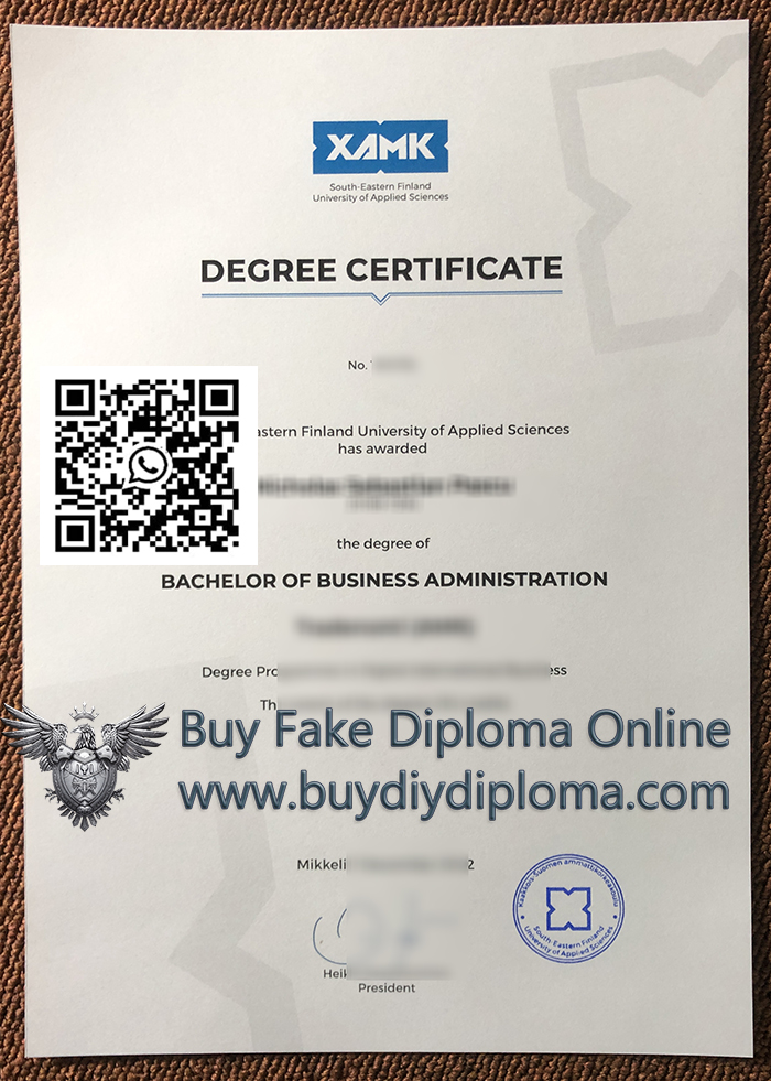 Xamk degree certificate