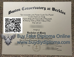 Boston Conservatory at Berklee diploma