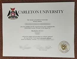 Carleton University degree sample