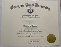 Georgian Court University diploma sample