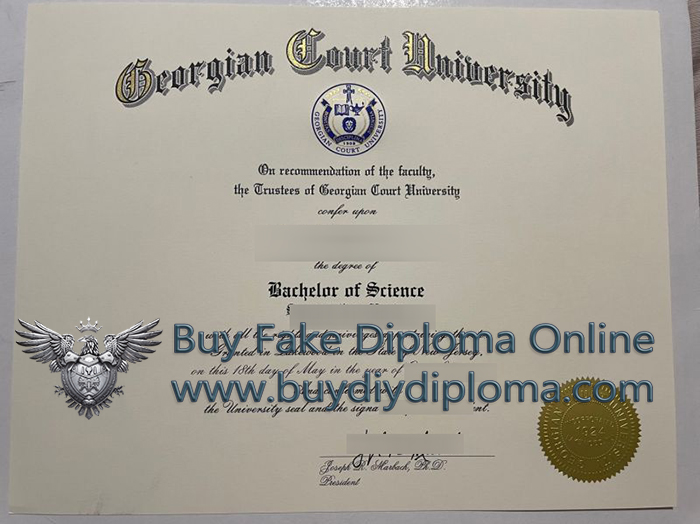 Georgian Court University diploma Georgian Court University diploma