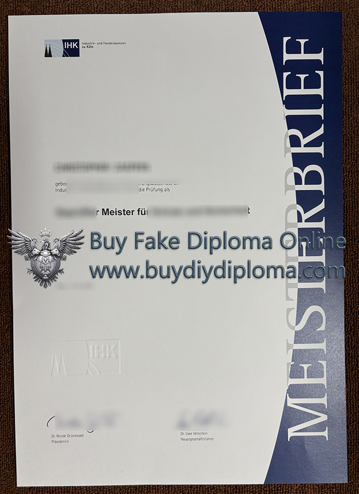 IHK Köln certificate