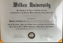 Wilkes University diploma certificateWilkes University diploma certificate