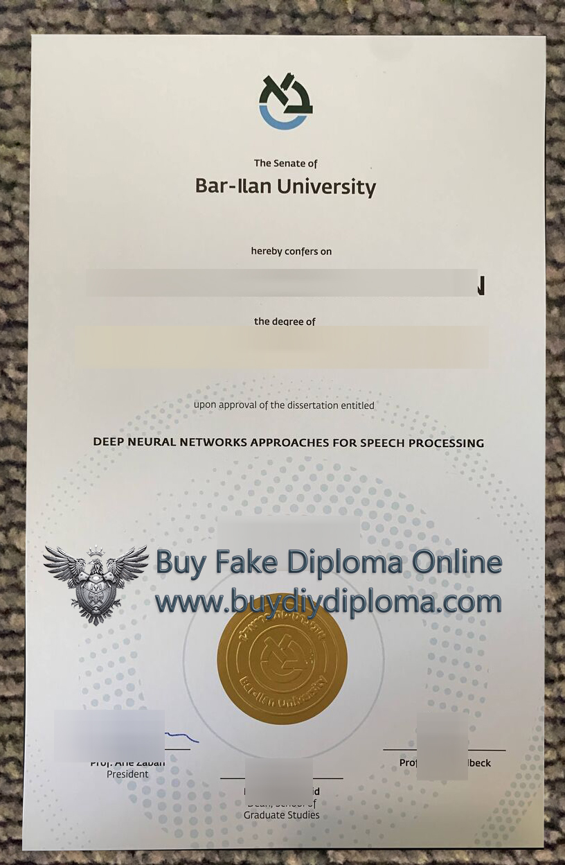 Bar-Ilan University degree Bar-Ilan University degree