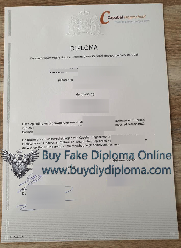 Capabel Hogeschool diploma Capabel Hogeschool diploma