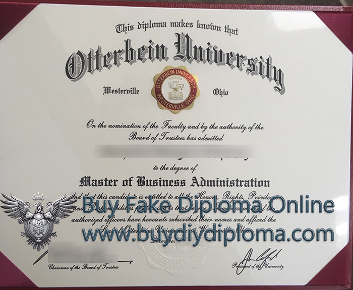 Otterbein University diploma