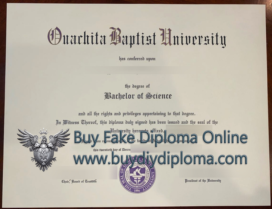 Ouachita Baptist University diploma