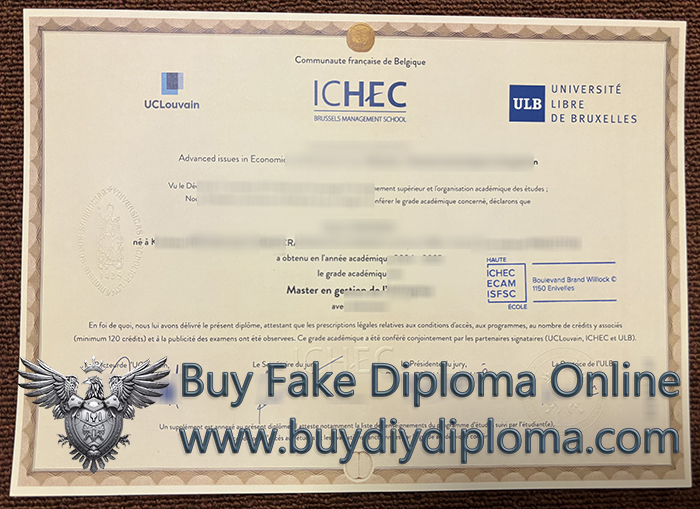 UCLouvain Saint-Louis Bruxelles degree, UCLouvain Saint-Louis Bruxelles diploma