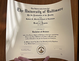 University of Baltimore diploma certificate