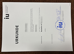 IU Internationale Hochschule urkunde