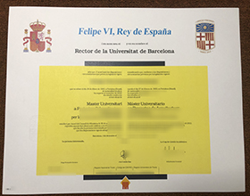 Universitat de Barcelona Master's diploma
