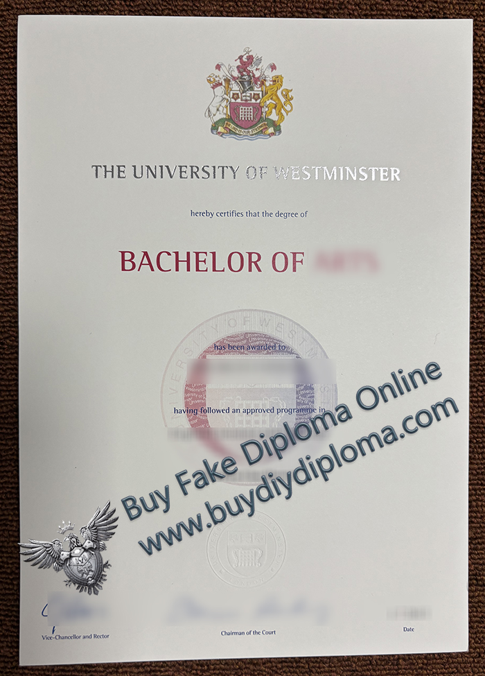 University of Westminster degree